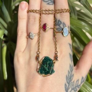 Dioptase interchangeable necklace